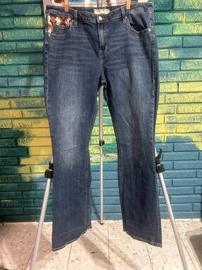 Rock&Roll c Hooey high rise baby flare western jeans 36x36